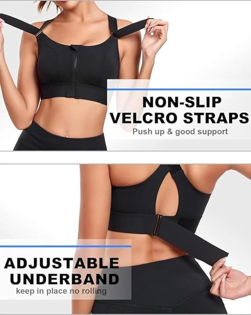 Adjustable Zero-Bounce Sports Bra