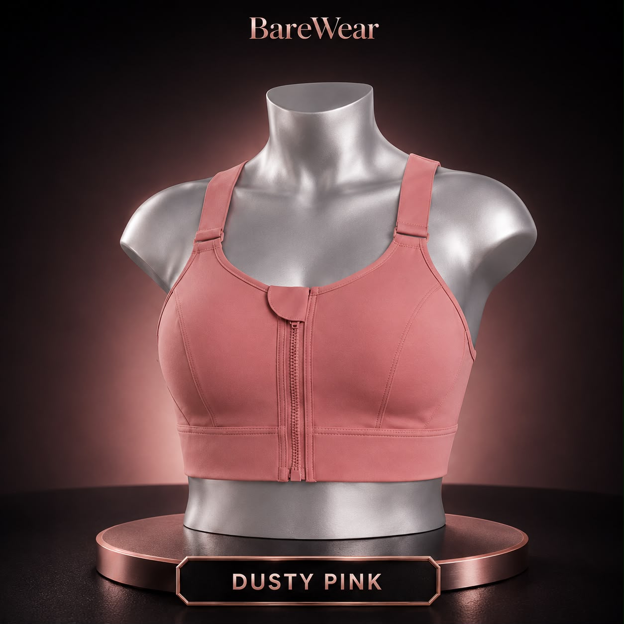 Adjustable Zero-Bounce Sports Bra